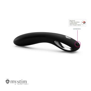 Mystim Current Conrad 6 inch Silicone Electro Stimulation Dildo Accessory Black 46440 4260152464402 Detail