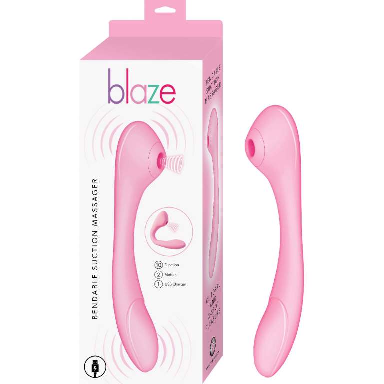 NASS Toys Blaze Bendable Suction Vibrator Pink 3186 1 782631318616 Multiview