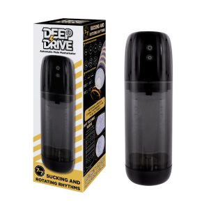 NMC Excellent Power Deep Drive Rotating Sucking Automatic Masturbator Black Frosted Clear FMQ022A000 010 4897078634352 Multiview