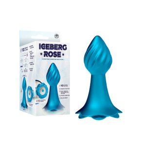 NMC Excellent Power Iceberg Rose Rechargeable Vibrating Butt Plug Metallic Blue FPBQ063A00 204 4897078636431 Multiview