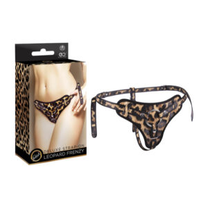 NMC Leopard Frenzy Bondage Gear Deluxe Strap On Harness Leopard Print FNN007A000 070 4897078631009 Multiview