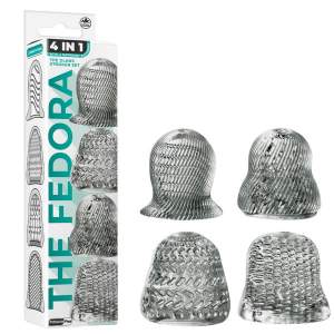 NMC The Fedora 4 Pack Textured Glans Stroker Set Smoke FKQ040A000 041 4897078636479 Multiview