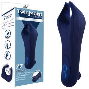 NMC Twin Moist Stroker with Thumping Clitoral Stimulator Blue FPBQ026A00 024 4897078637841 Multiview