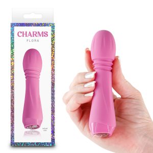 NS Novelties Charms Flora Compact Wand Vibrator Pink NSN 0218 14 657447107467 Multiview