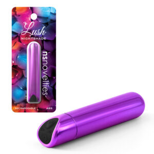 NS Novelties Lush Nightshade Rechargeable Bullet Vibrator Metallic Purple NSN 0652 45 657447103445 Multiview