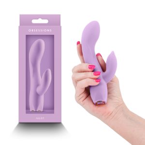 NS Novelties Obsessions Juliet Rechargeable Rabbit Vibrator Light Purple NSN 0274 05 657447106439 Multiview