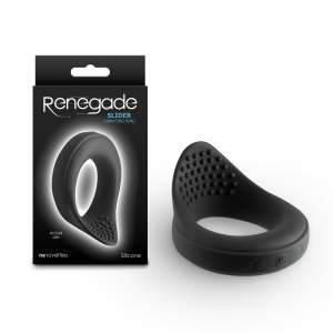 NS Novelties Renegade Slider Vibrating Cock Ring Black NSN 1119 43 657447109539 Multiview