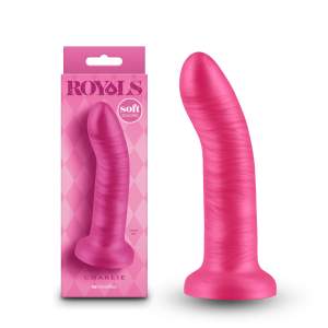 NS Novelties Royals Charlie 5 Inch Silicone Dildo Metallic Pink NSN 0213 04 657447109157 Multiview