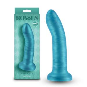 NS Novelties Royals Charlie 6 Inch Silicone Dildo Metallic Teal NSN 0213 18 657447109164 Multiview