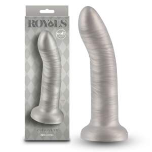 NS Novelties Royals Charlie 7 Inch Silicone Dildo Metallic Champagne NSN 0213 29 657447109171 Multiview