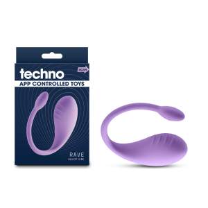 NS Novelties Techno Rave App Controlled Egg Vibrator Purple NSN 0287 65 657447109256 Multiview