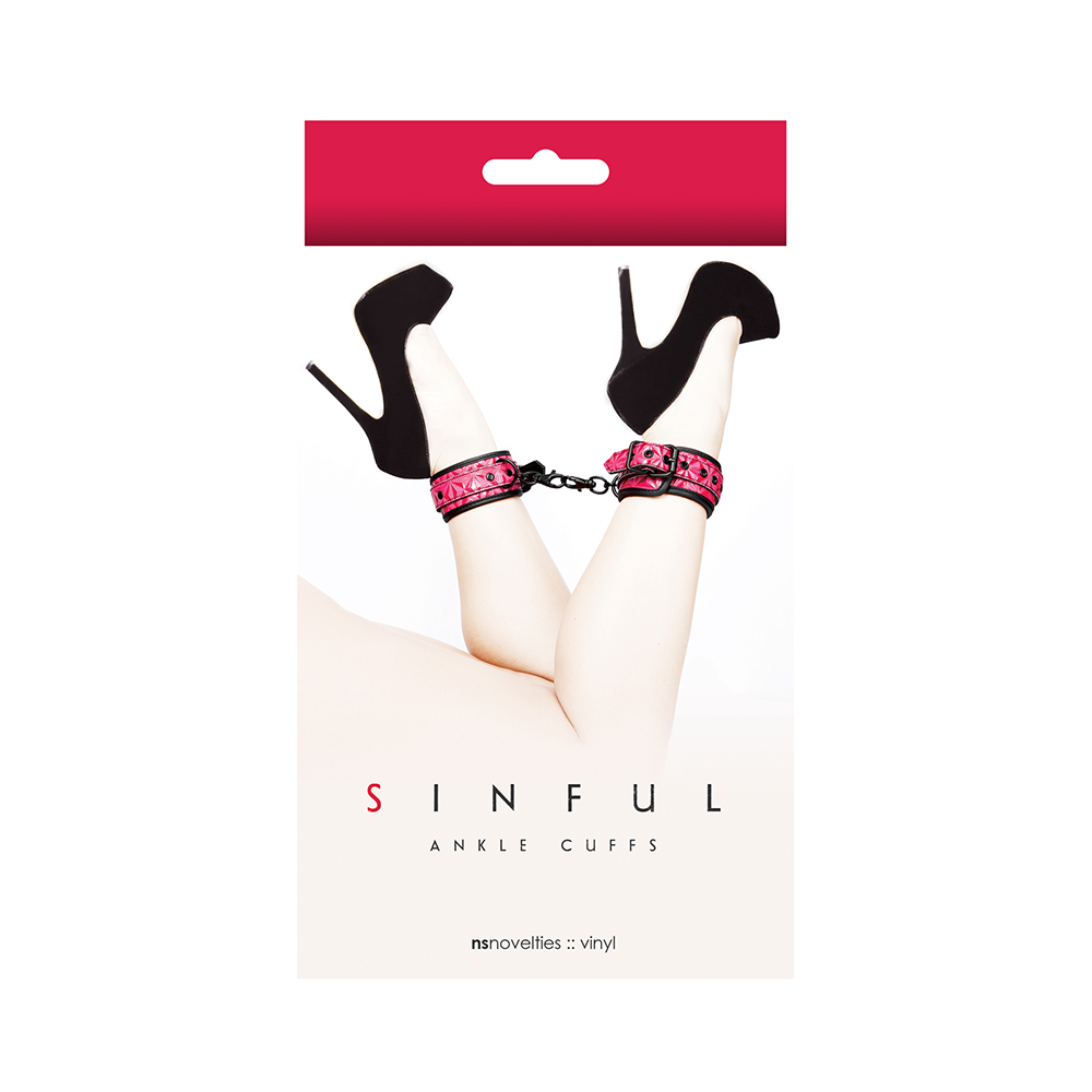 NSN-1224-14 Sinful ankle cuffs Pink