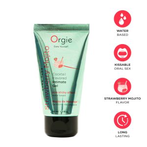 Orgie Strawberry Mojito Cocktail Flavoured Intimate Gel 50ml 5600742917212 Multiview