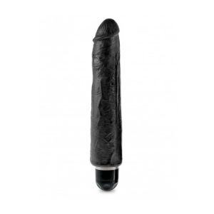 King Cock 10 in. Vibrating Stiffy Black - PD5525-23