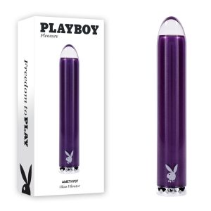 Playboy Pleasure Amethyst Glass Bullet Vibrator Purple PB RS 5322 2 844477025322 Multiview