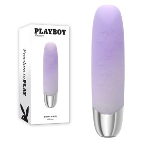Playboy Pleasure Bunny Bunch Dual Density Silicone Bullet Vibrator Lilac Purple PB RS 4745 2 844477024745 Multiview