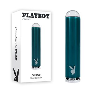 Playboy Pleasure Emerald Glass Bullet Vibrator Purple PB RS 5339 2 844477025339 Multiview