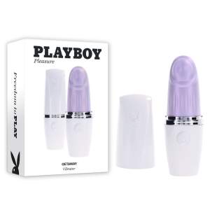 Playboy Pleasure Getaway Tapping Vibrator Opal Purple White PB RS 4653 2 844477024653 Multiview