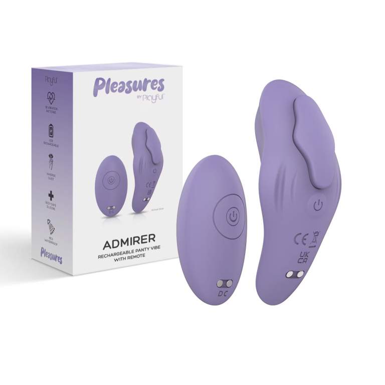 Playful Admirer Panty Vibrator with Wireless Remote Purple LTSV14 6972715180213 Multiview