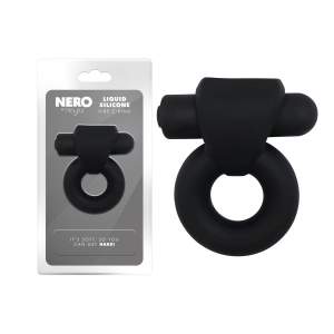 Playful Nero Liquid Silicone Vibrating Cock Ring Black MLY21086 6992024210869 Multiview