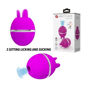 Pretty Love Gemini Ball Licking and Sucking Toy Purple BI 300001 6959532327847 Multiview