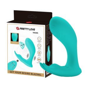 Pretty Love Idabelle Tapping Rabbit Vibrator with Vibrating Rabbit Ears Turquoise Blue BI 300052W 1 6959532329360 Multiview