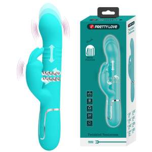 Pretty Love Twinkled Tenderness Coale 4 in 1 Thrusting Rolling Beads Ears Rabbit Vibrator Seafoam Green BW 500013 1 6959532335866 Multiview