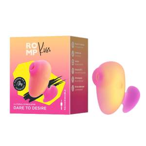 ROMP Kiss Finger Air Pleasure Clitoral Stimulator Ombre Pink to Orange KIS10A 4251460631631 Multiview