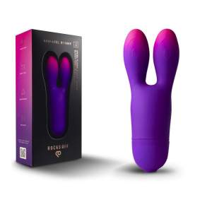 Rocks Off Glo Girl Bunny Ears Vibrator Ombre Pink to Purple 10BUNNYPP 811041015669 Multiview