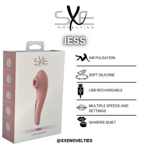 SXE Novelties Jess Suction Clitoral Vibrator Pink SXE 0547 781005710056 Feature Detail