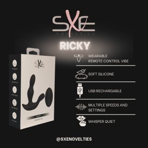 SXE Novelties Ricky Remote Control Wearable Vibrator Black SXE 0552 781005710001 Feature Detail