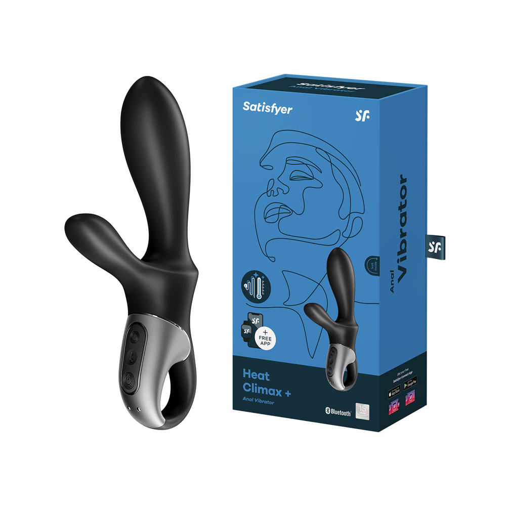 Satisfyer – Heat Climax + Warming Anal Vibrator (Black) | Black Knight  Erotica