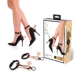 Secret Kisses Strap On Spurs Black Rose Gold SK 1020 884472030587 Multiview