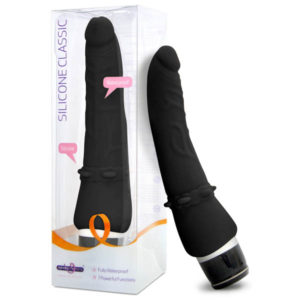Seven Creations Silicone Classic 5 inch Penis Vibrator Black B0094B1SPGPX 6946689006398 Multiview