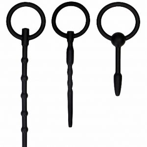 Shots Ouch Silicone Urethral Soudning Plug Set Black OU325BLK 8714273548030 Detail