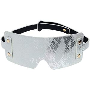 Shots Toys Ouch Florence Blindfold White Snakeskin OU1001WHT 8714273056689 Detail