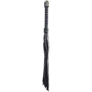 Shots Toys Ouch Florence Collection Whip Black Snakeskin OU1004BLK 8714273056634 Detail