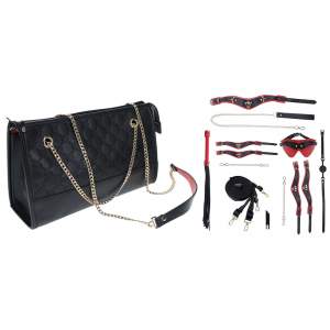 Shots Toys Ouch Milan Collection Bondage Kit Black Red OU970BLKRD 8714273056023 Multiview