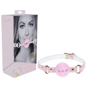 Shots Toys Ouch Paris Ball Gag Pink Holographic OU986PNK 8714273056337 Multiview