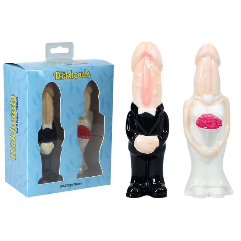 Shots Toys S Line The Dickheads Salt and Pepper Shakers Black White Light Flesh SLI243FLE 8714273055088 Multiview