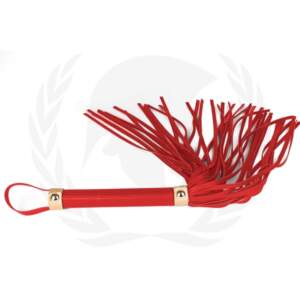 Spartacus Vegan Fetish Flogger Red SPU 507RD 669729000229 Detail