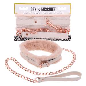 Sportsheets Peaches and Creame Collar and Leash Peach Beige Rose Gold SS09962 646709099626 Detail