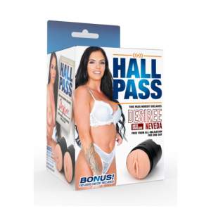 Star Stroker Hall Pass Desiree Neveda Dual Ended Stroker Vaginal Anal Light Flesh HP DENE 001 669423998853 Boxview