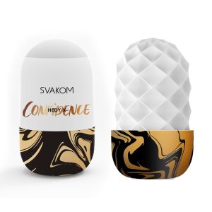 Svakom Hedy X Confidence Egg Stroker Masturbator White SL42 6959633185476 Multiview