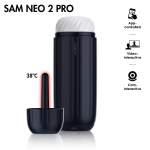 Svakom SAM NEO 2 PRO Sucking Vibrating Warming Interactive Masturbator Blue White 6959633104507 Multiview