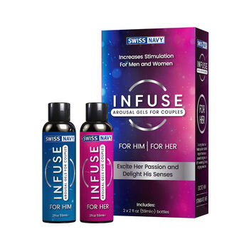 Swiss Navy Infuse Arousal Gels for Couples 59mlx2 699439001483