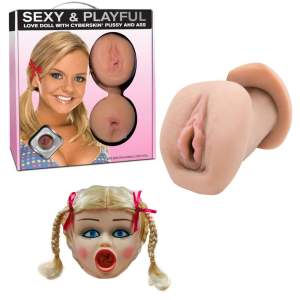 Topco Sexy and Playful Blow Up Love Doll with Cyberskin Pussy and Ass Insert Light Flesh 1002022 051021020225 Multiview