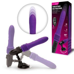 Whipsmart Thrusting Sex Machine with Stand and Remote Purple Black WS1065 848416012664 Multiview