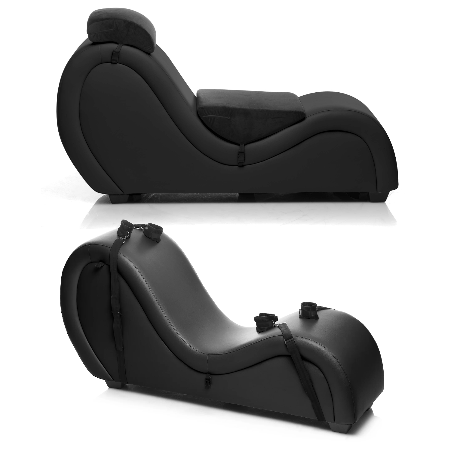 XR Brands – Master Series Kinky Couch Sex Chaise Lounge (Black) | Black  Knight Erotica