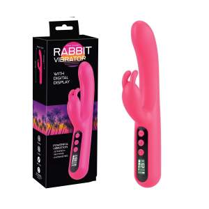 You2Toys Pink Sunset Rabbit Vibrator with Digital Display Pink Black 54023360000 4024144451081 Multiview